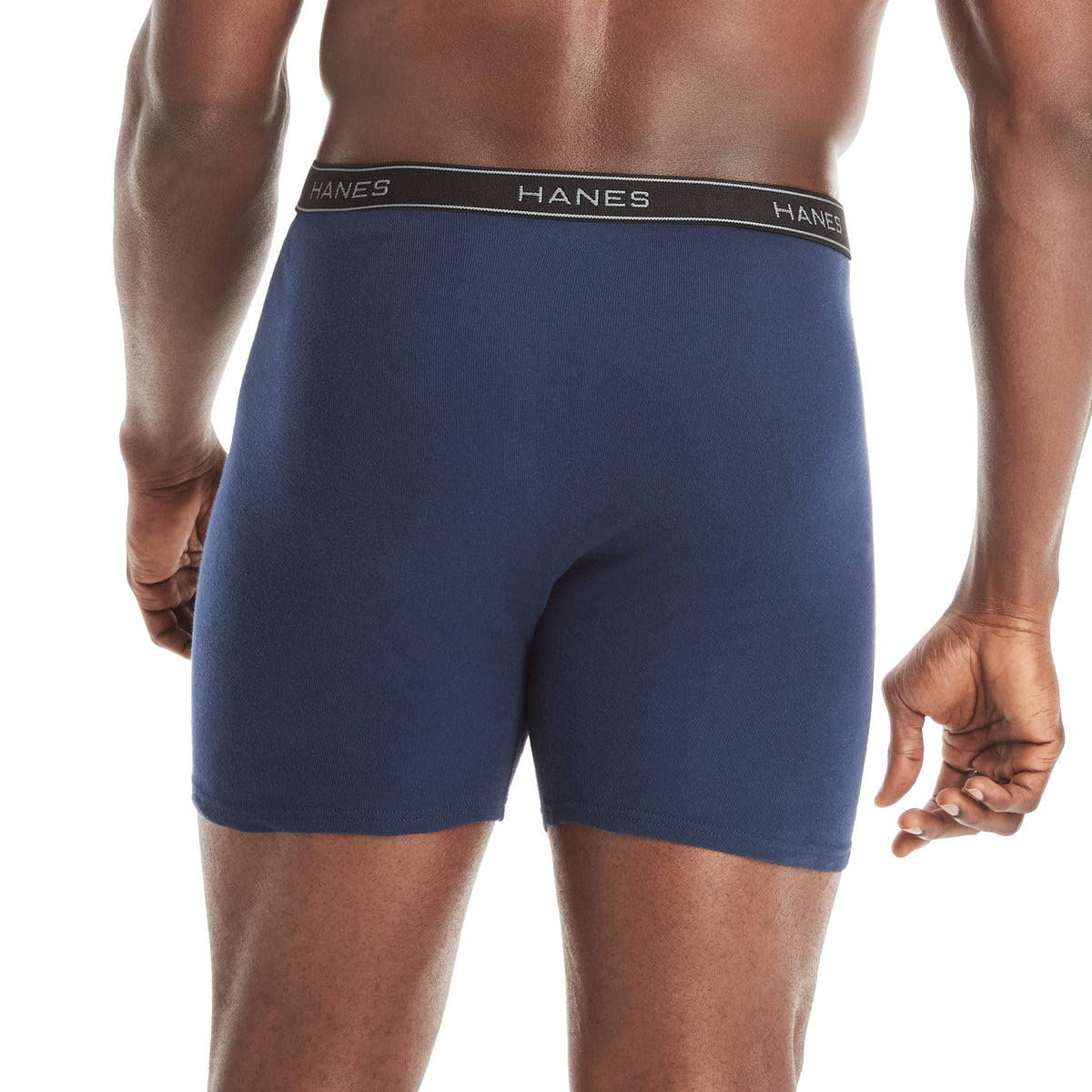 Hanes mens Underwear Boxer Briefs Pack, Cool &amp; Breathable Cotton Moisture-wicking Underwear for Men, No Ride Up