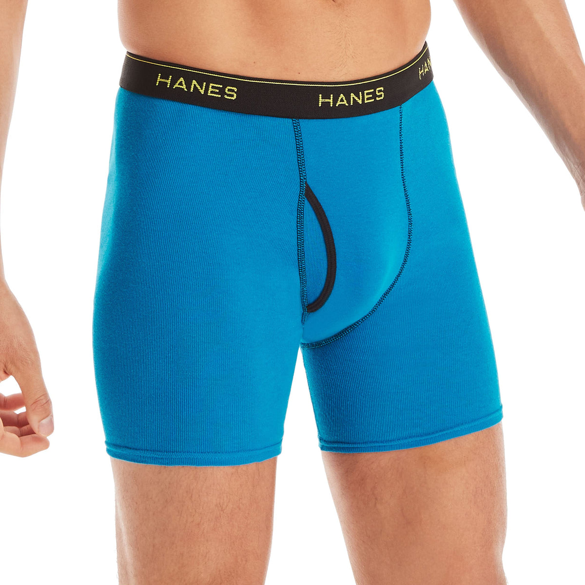 Hanes mens Underwear Boxer Briefs Pack, Cool &amp; Breathable Cotton Moisture-wicking Underwear for Men, No Ride Up