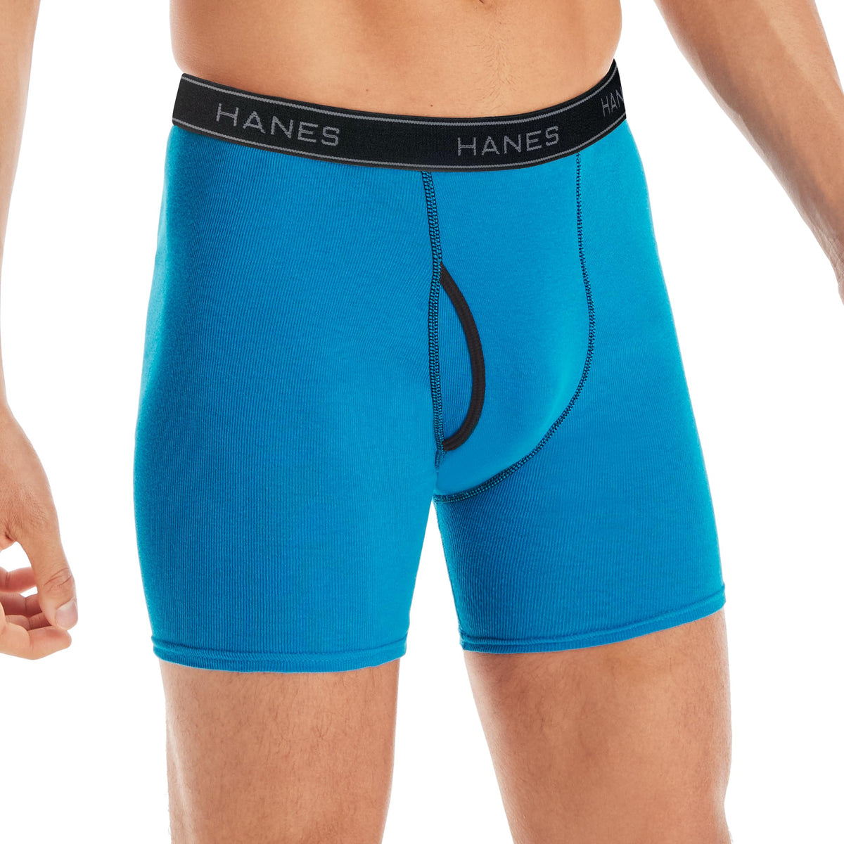 Hanes mens Underwear Boxer Briefs Pack, Cool &amp; Breathable Cotton Moisture-wicking Underwear for Men, No Ride Up