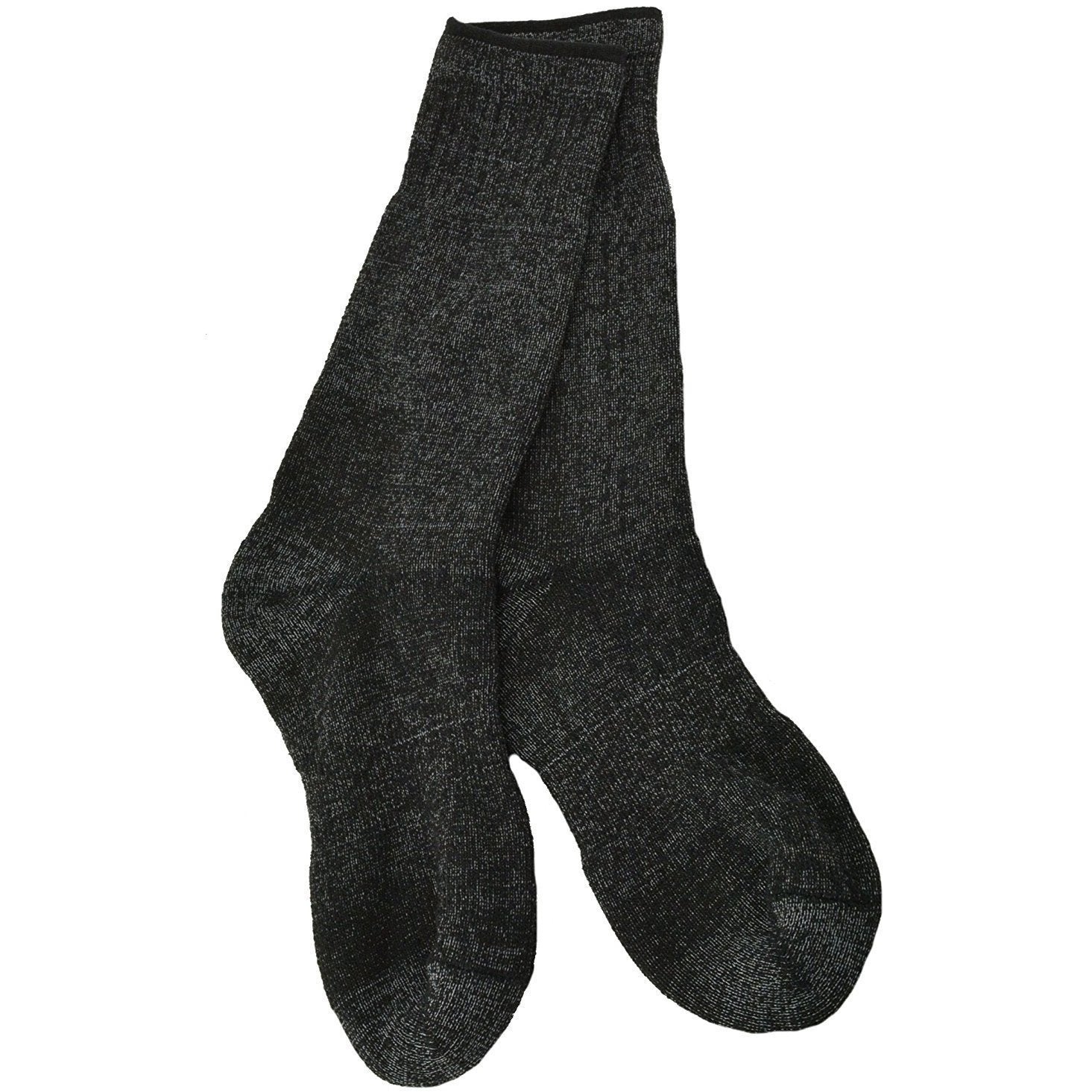 Olive Prometheus Sierra Socks full cushion hiking and hunting socks, men and women, in a 3-pack, showing reinforced heel and toe design.
