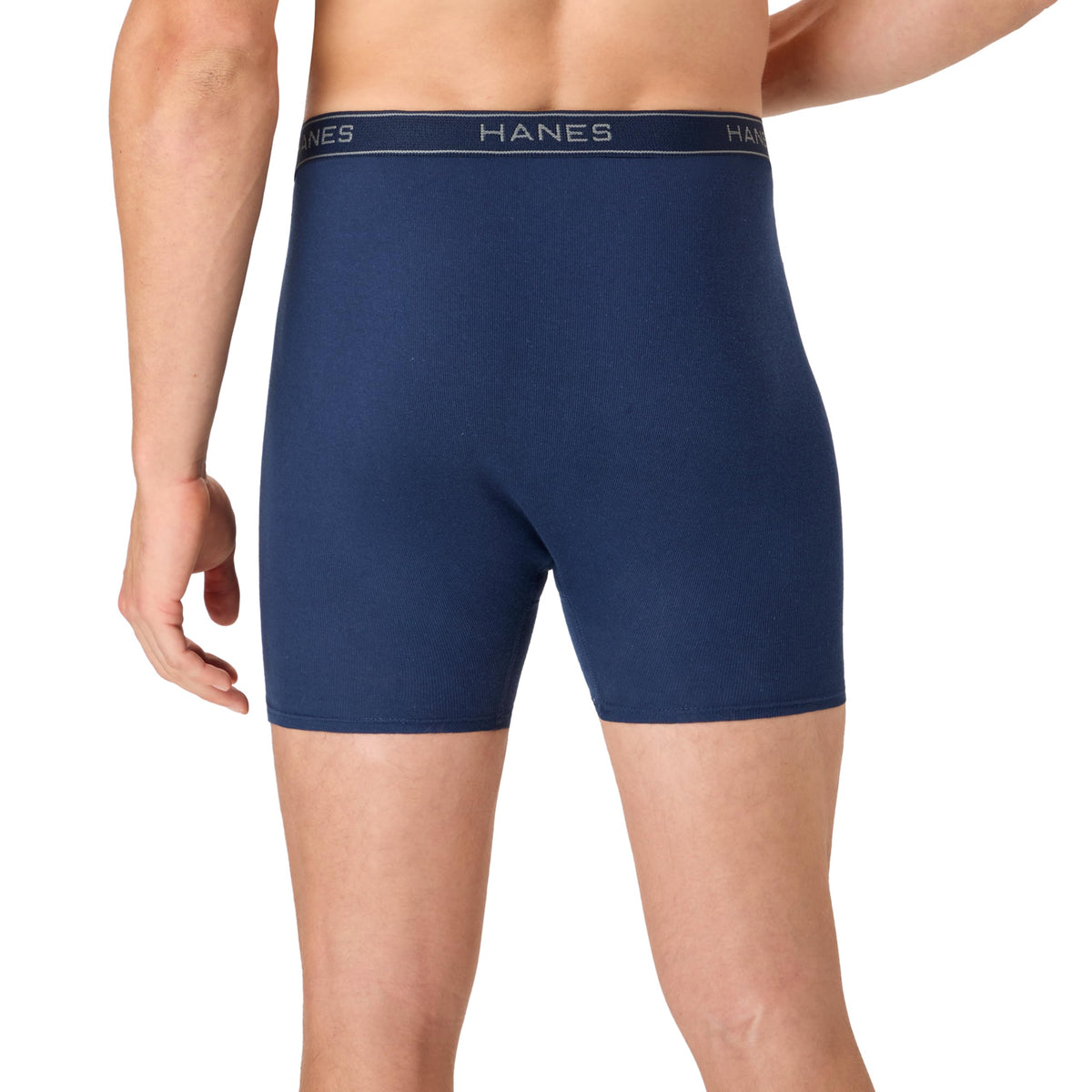 Hanes mens Underwear Boxer Briefs Pack, Cool &amp; Breathable Cotton Moisture-wicking Underwear for Men, No Ride Up