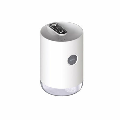 Maroon Asteria portable wireless USB air humidifier with water mist diffuser for home improvement, compact and easy to use.