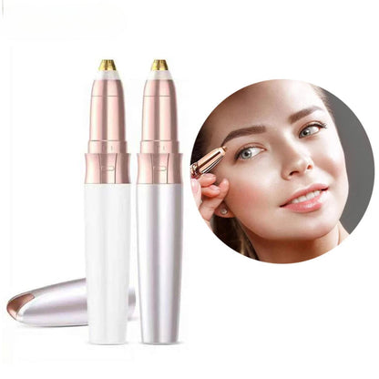 Maroon Asteria electric eyebrow trimmer USB charging hair removal razor for precise grooming and portable haircare.