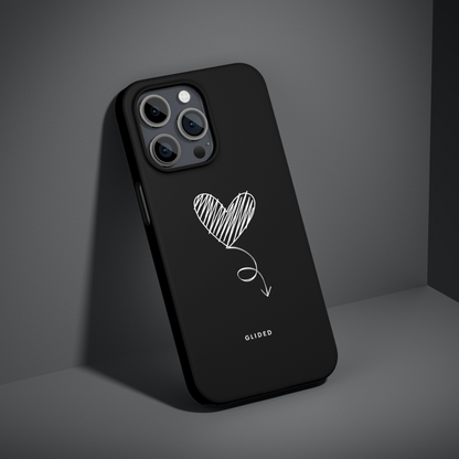 Dark Heart Samsung Galaxy S24 Plus case by Olive Lemon, protective phone cover with dark heart design, fits Samsung Galaxy S24 Plus.