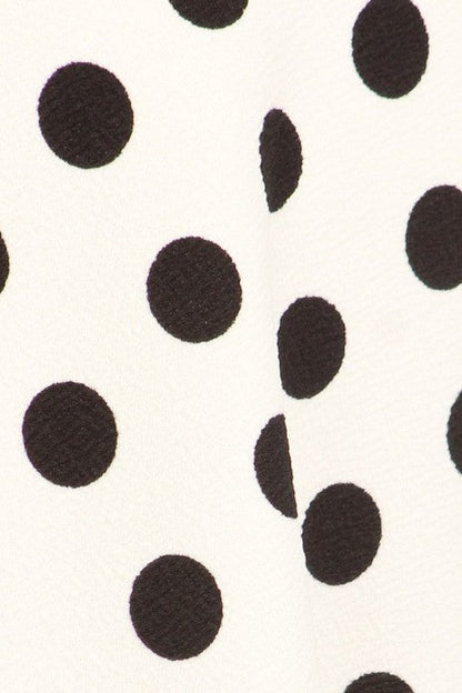 White and red polka dot women&