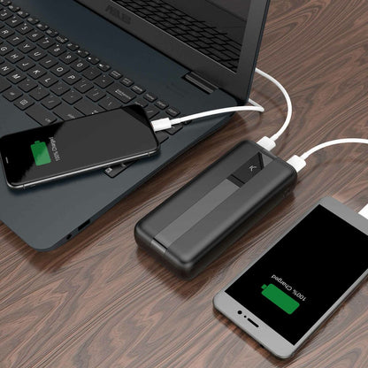 Bigbuy KSIX power bank for consumer electronics, showing compact design and charging ports on a sleek device.