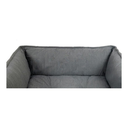 Grey dog bed Gloria DREAMS for pets, 68x56 cm, made by Bigbuy, featuring a comfortable cushioned design for pets.