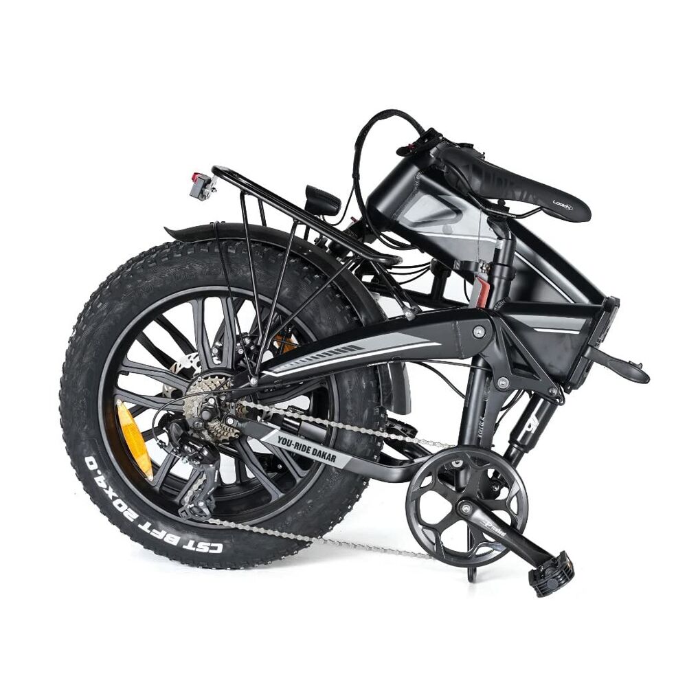 Electric bike Youin BK1400G DAKAR 20-inch 250W from Bigbuy, featuring a sleek frame and sporty design for outdoor riding.