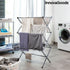 Bigbuy Cloxy metal clothes dryer with 3 extendable, foldable drying levels for home and garden use.