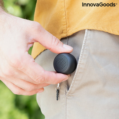 Rechargeable portable wireless mini speaker from Miund InnovaGoods, compact consumer electronics with built-in Bluetooth connectivity.