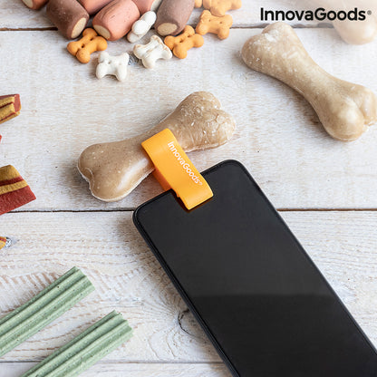 Selfie clip for pets by Pefie InnovaGoods, a pet-friendly selfie accessory for smartphones, in a compact design.