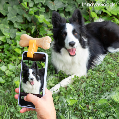 Pet selfie clip from Pefie InnovaGoods by Bigbuy, a consumer electronics device for capturing pet photos with smartphones.