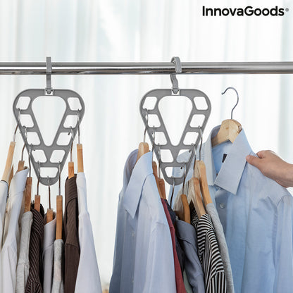 Set of two Orzer InnovaGoods hanger organizers by Bigbuy, showing compact, multifunctional furniture storage solutions.