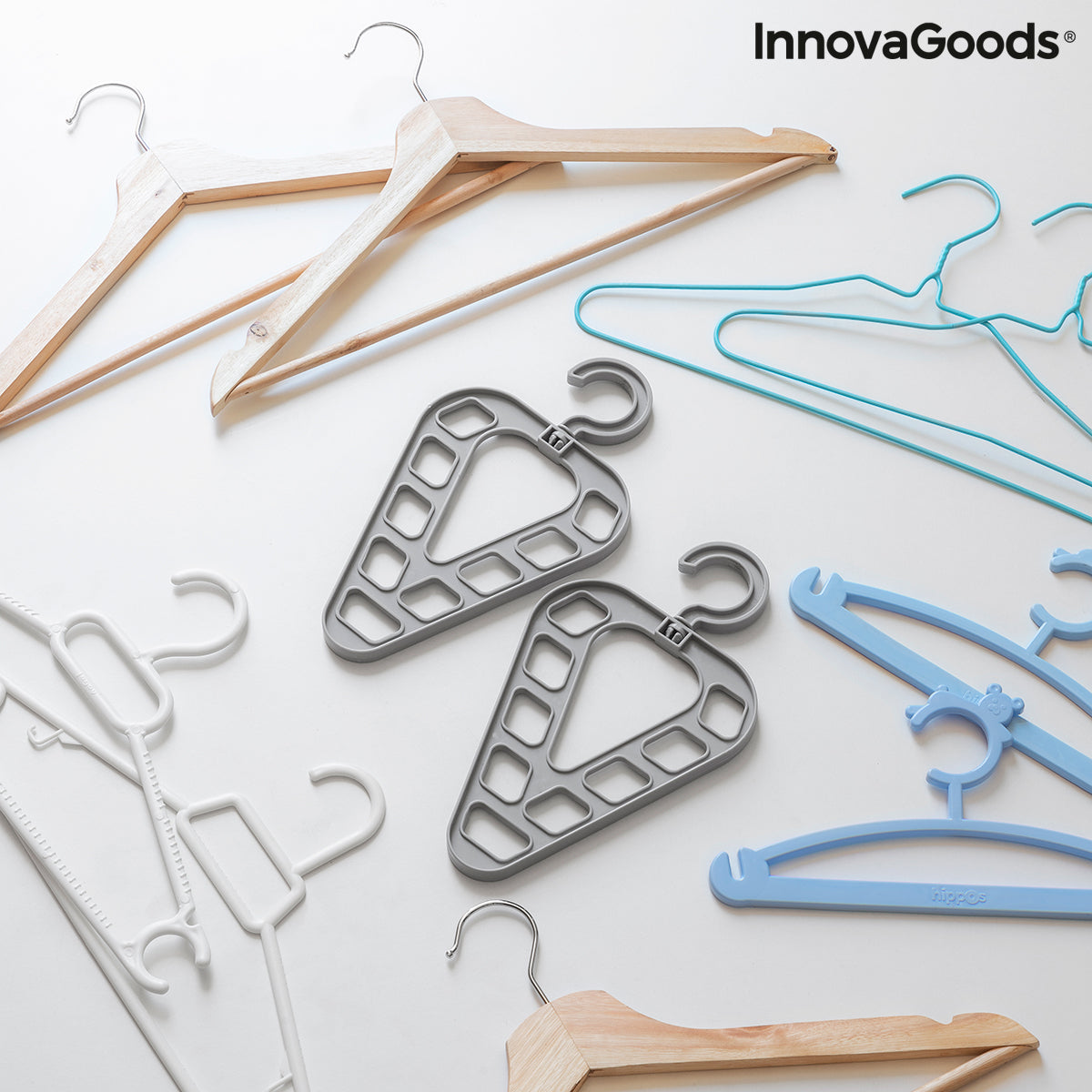 Set of two Orzer Hanger Organizers by Bigbuy, stylish furniture storage solutions with multiple compartments for organization.