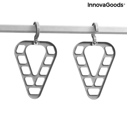 Set of two Orzer InnovaGoods hanger organizers by Bigbuy, featuring multiple compartments for closet organization.
