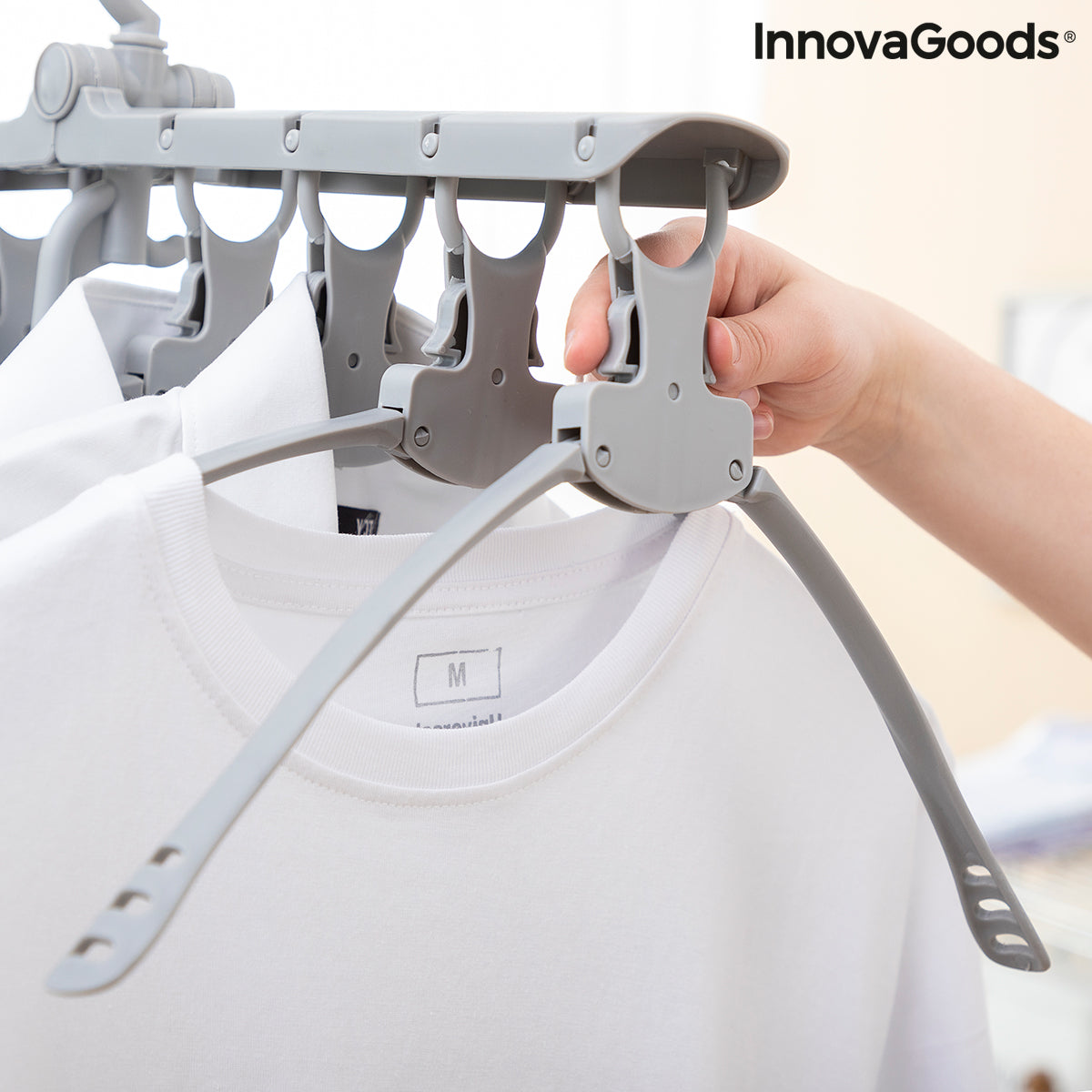 Multi Hanger Spavver by Bigbuy, 8-in-1 furniture organizer with versatile hooks for clothing and accessories.