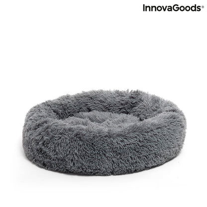 Large anti-stress pet bed by Bigbuy, Bepess InnovaGoods, with a soft, cushioned interior and 60 cm diameter for small animals.