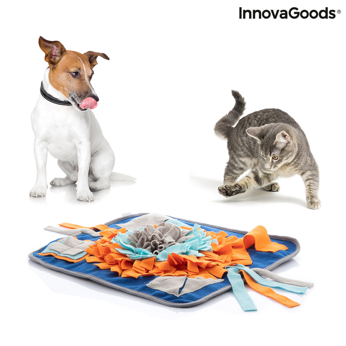 Pet sniffing mat from Fooland InnovaGoods, designed for pets to explore and play with textured surfaces and hidden treats.