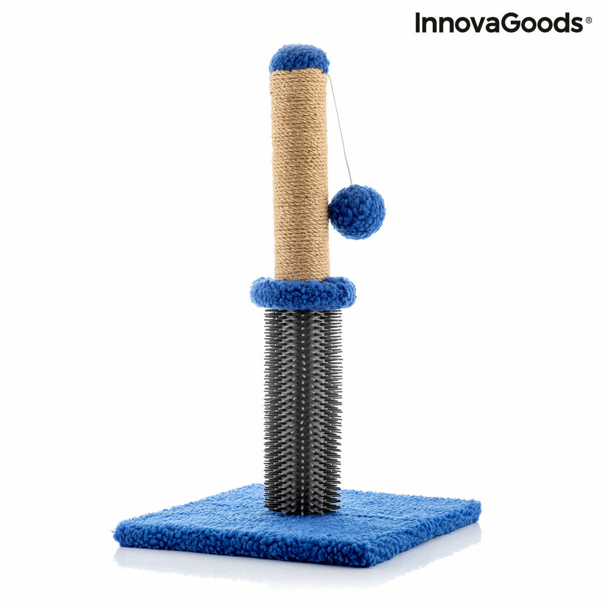 Bigbuy Miausage cat scratching and massage post with ball, featuring sisal surface and playful ball attachment for pets.