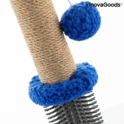 Bigbuy Miausage InnovaGoods cat scratching and massage post with ball, featuring textured surface and playful ball accessory.