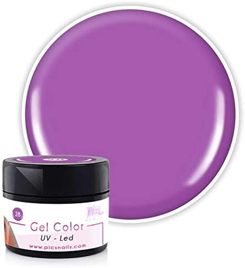 Carmine Penelope Lavanda Chiaro 28 gel nail polish in 5 ml bottle, showcasing soft lavender color for UV/LED nails.
