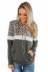 Jade Into the Jungle color block hoodie for women featuring vibrant jungle-inspired design and comfortable casual fit.
