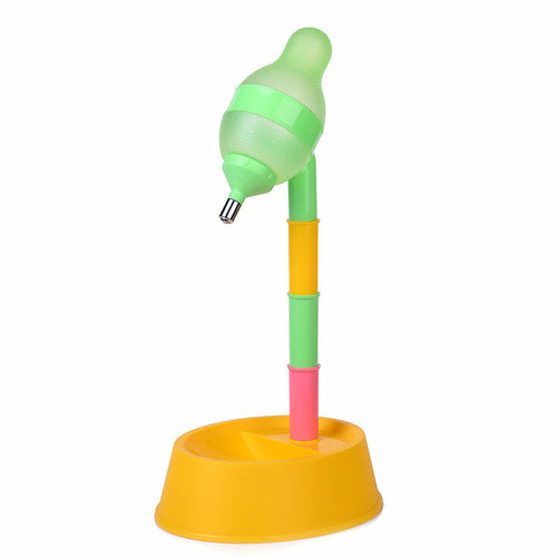 Maroon Asteria automatic pet water dispenser stand with adjustable height, featuring a bowl for easy pet hydration.
