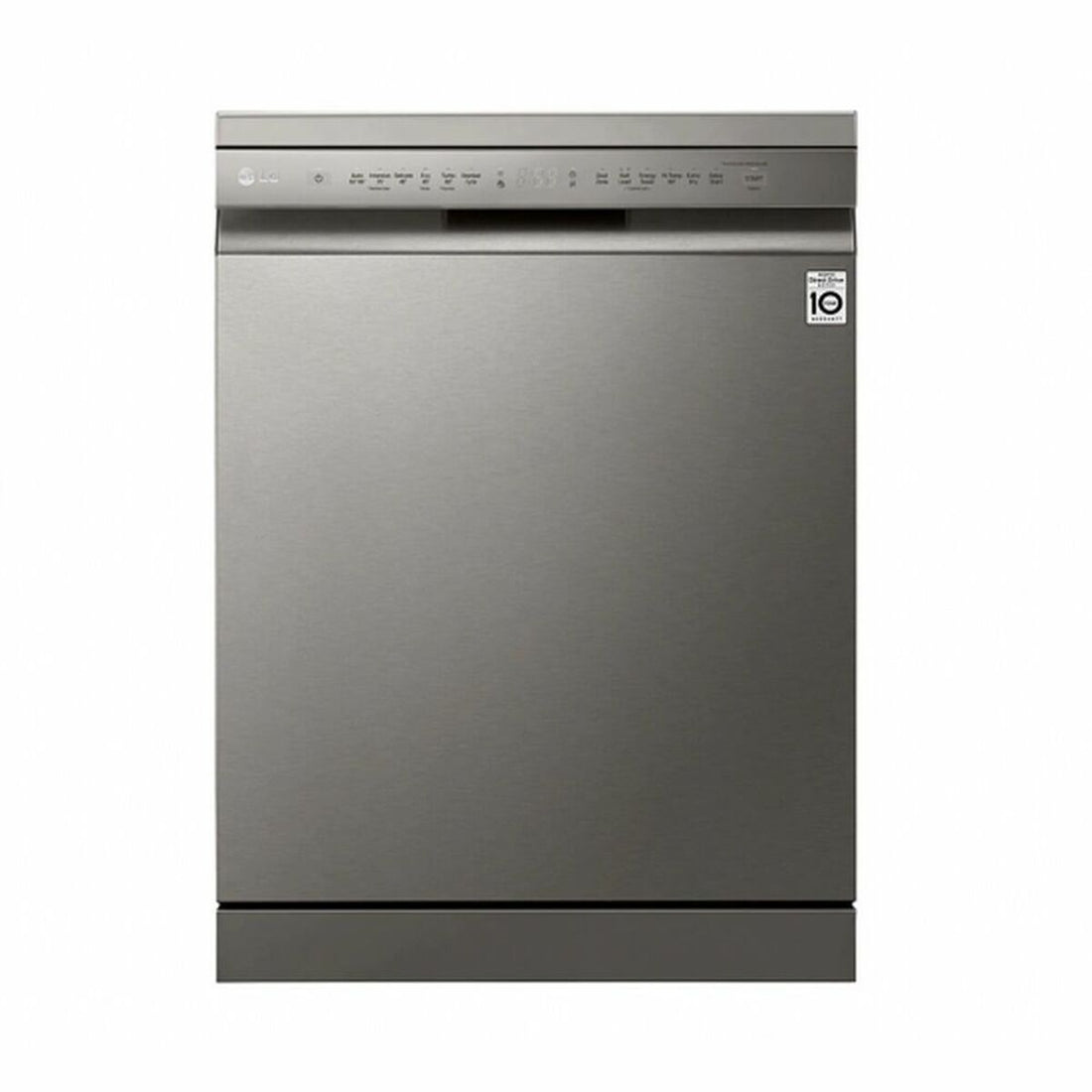 LG DF222FP dishwasher from Bigbuy, front view showing control panel and door in a modern kitchen setting.