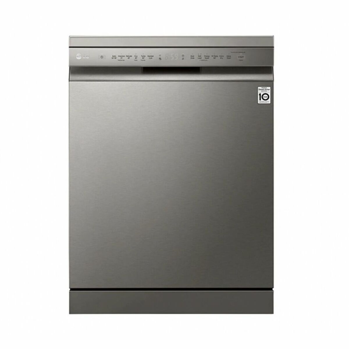 LG DF222FP dishwasher from Bigbuy, front view showing control panel and door in a modern kitchen setting.