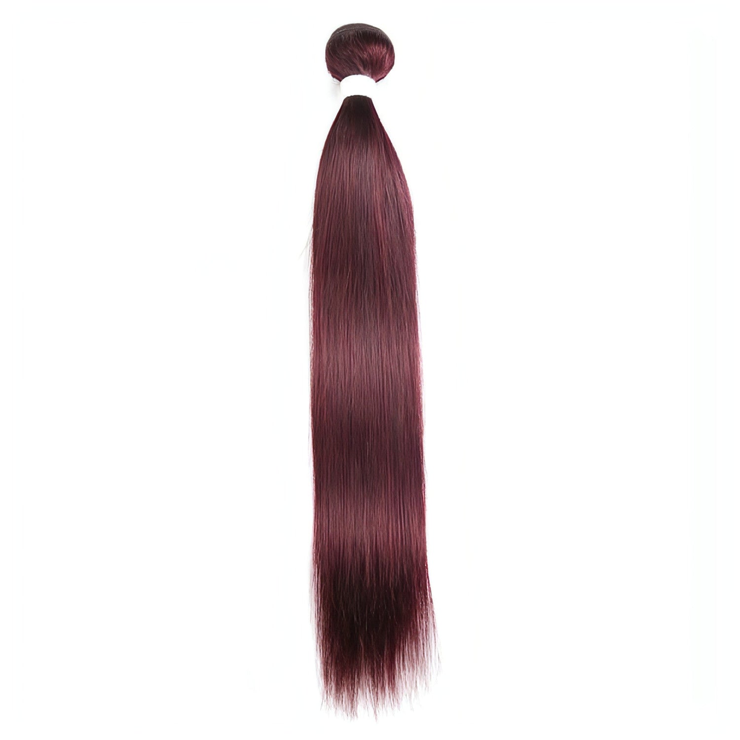 Carmine Juneberry LuxeWave straight hair wig in finest color, showcasing smooth, realistic hair strands and natural shine.