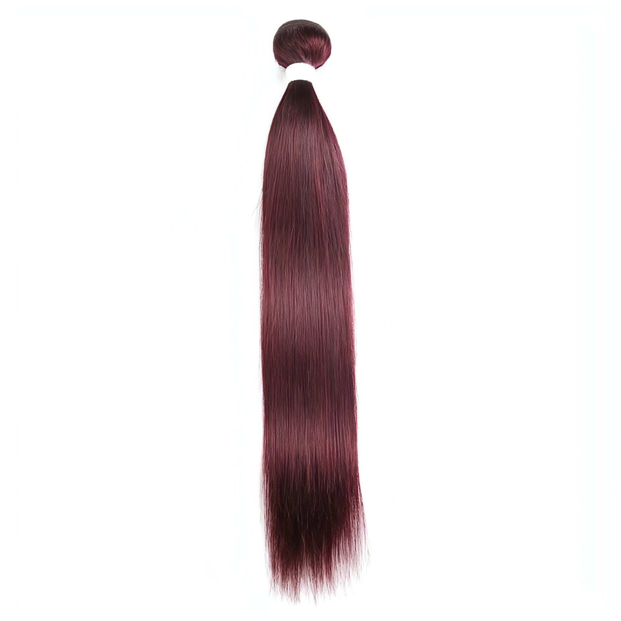 Carmine Juneberry LuxeWave straight hair wig in finest color, showcasing smooth, realistic hair strands and natural shine.