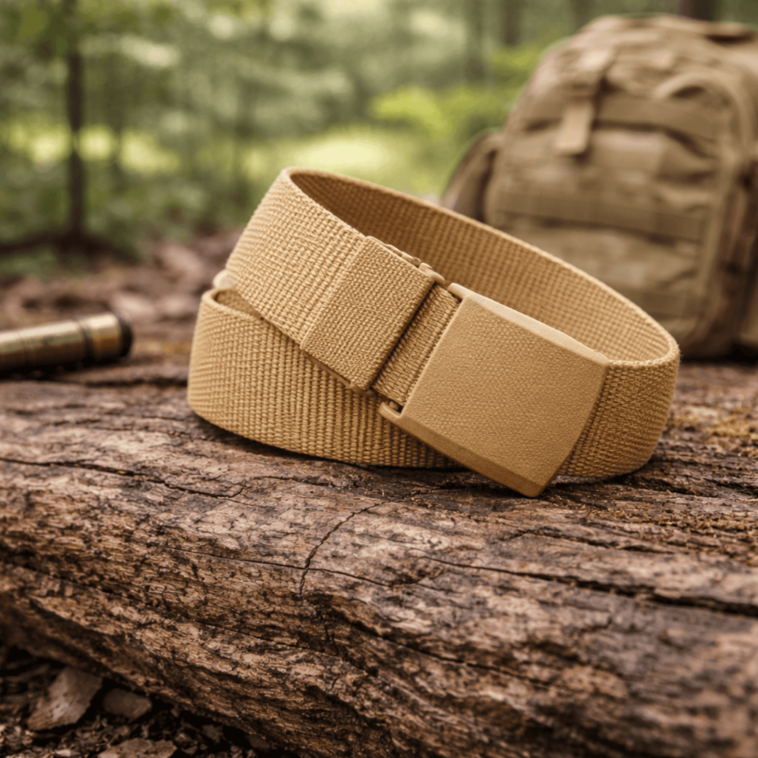 Black Lavender XGear tactical nylon belt with adjustable strap and plastic buckle, featuring a durable design for outdoor or tactical use.