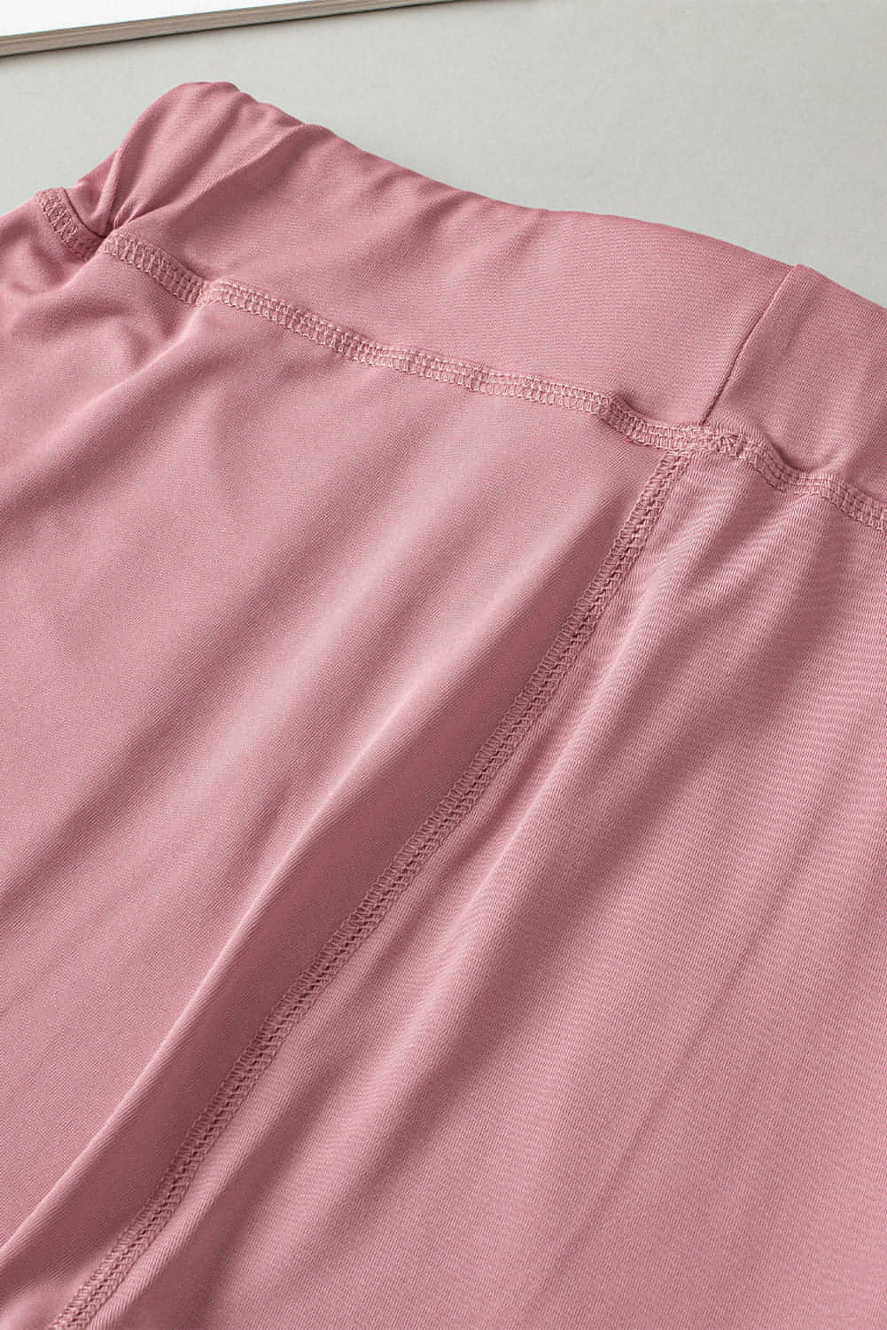 Pink drawstring waist joggers with pockets, Carmine Juneberry activewear, made for comfortable, casual wear and workouts.