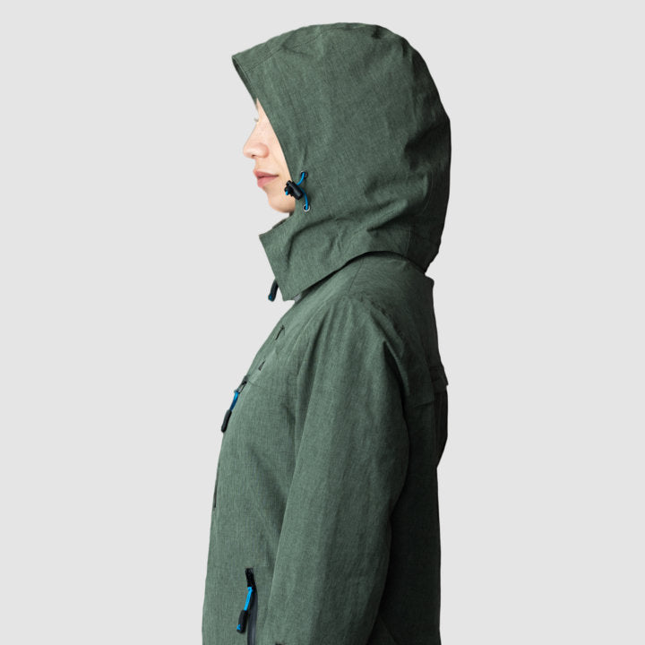 Women’s olive green Adventure 2.0 activewear top by Rose Hemera, shown with breathable fabric and athletic fit.