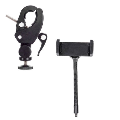 Yellow Pandora 10-inch LED ring light with phone tripod stand, ideal for mobile and laptop photography and video lighting.