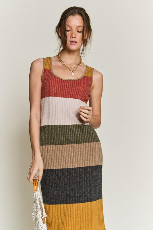 Color block casual dress by Jade Icarus, women&