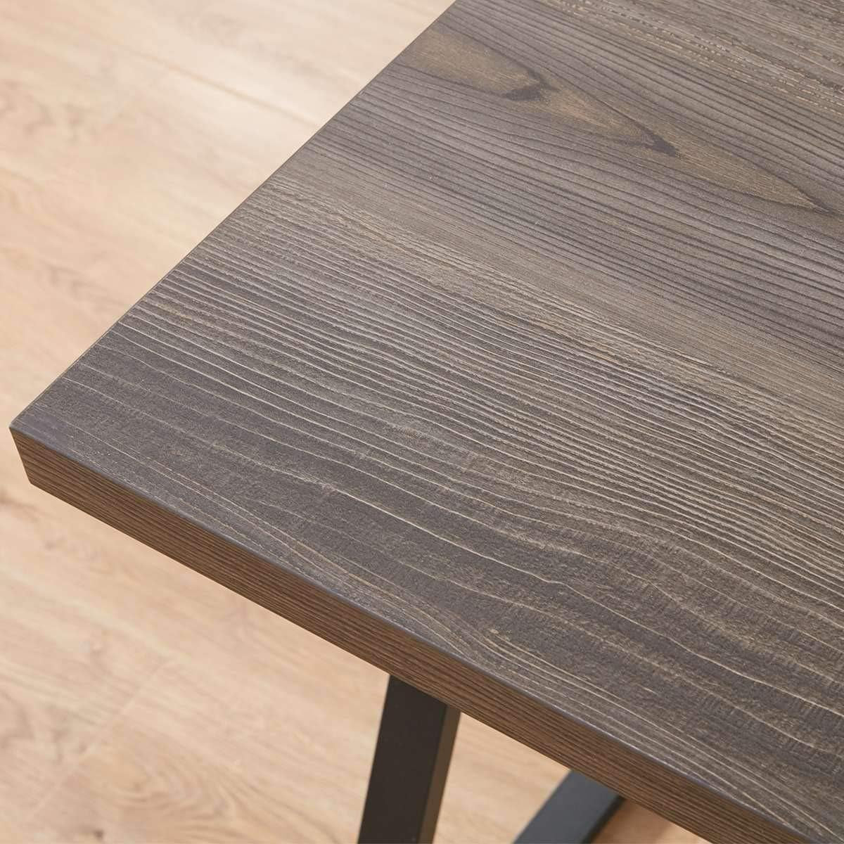 60Inch Wide Rustic Gray Industrial Grade Computer Desk