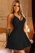 Jade lace tulle flare babydoll with matching thong, sheer and feminine women&