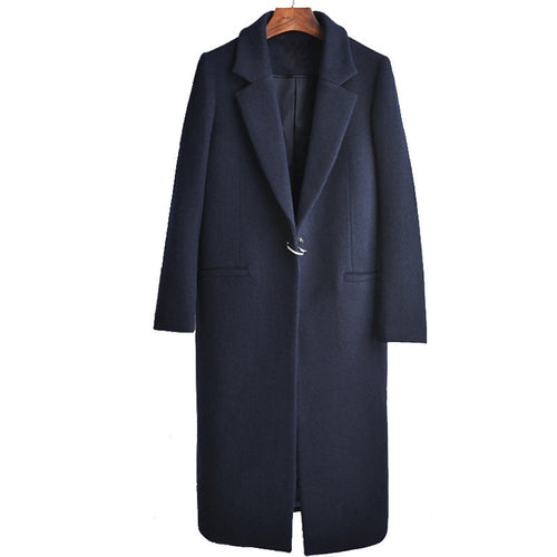 Carmine Juneberry Structure Slim Wool Coat in 25 Edition, tailored jacket with sleek design and structured fit, displayed on a hanger.