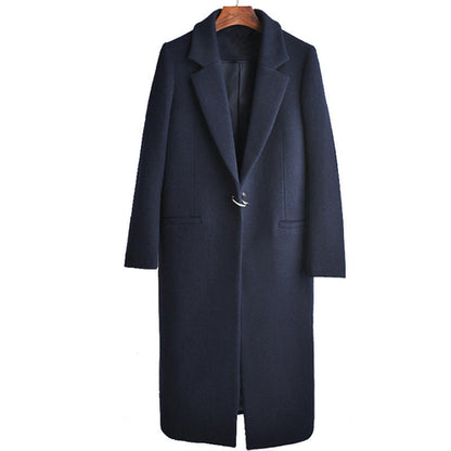 Carmine Juneberry Structure Slim Wool Coat in 25 Edition, tailored jacket with sleek design and structured fit, displayed on a hanger.