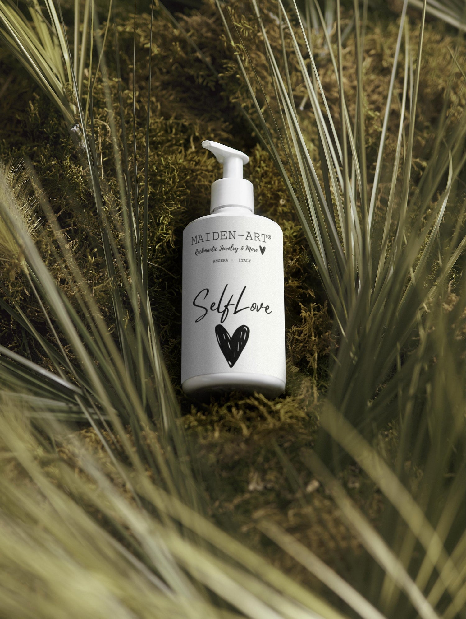 Pink Lucky Self-Love Bliss moisturizing body lotion bottle with a soft pink label, designed for nourishing body care.