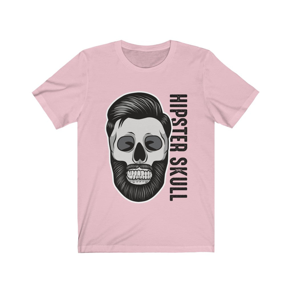 Plum Charlie hipster skull graphic T-shirt featuring pop culture design, casual apparel with bold skull print on front.