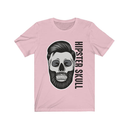 Plum Charlie hipster skull graphic T-shirt featuring pop culture design, casual apparel with bold skull print on front.