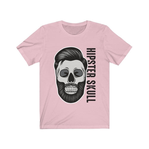 Plum Charlie hipster skull graphic T-shirt featuring a bold pop culture skull design on black cotton fabric.