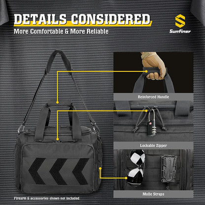 Amethyst Osage Sunfiner multi-function tactical range bag with magazine gear compartments, durable outdoor sports &amp; outdoors accessory