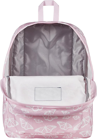 JanSport SuperBreak One Backpack - Durable, Lightweight Bookbag with 1 Main Compartment, Front Utility Pocket with Built-in Organizer - Premium Backpack, Bad Bows