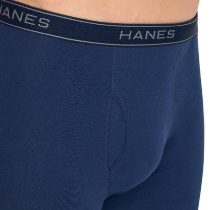 Hanes mens Underwear Boxer Briefs Pack, Cool &amp; Breathable Cotton Moisture-wicking Underwear for Men, No Ride Up