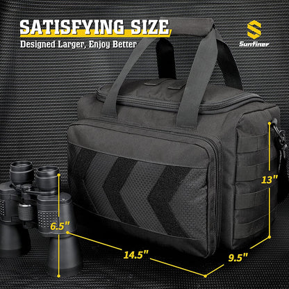 Amethyst Osage Sunfiner tactical range bag with multiple compartments, magazine gear storage, and durable nylon construction.