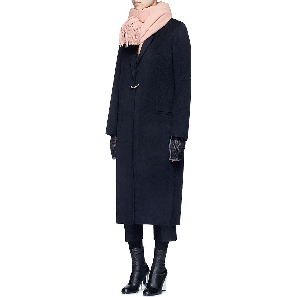 Carmine Juneberry Structure Slim Wool Coat in 25 Edition, a tailored jacket with a sleek, minimalist design and structured silhouette.