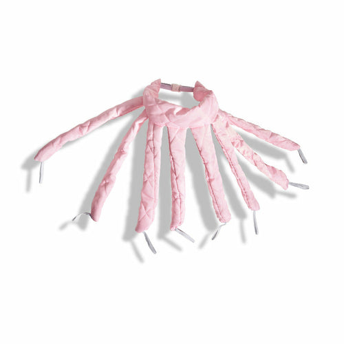 Maroon Asteria heatless hair curlers with ribbon headband for gentle, no-heat curling and hair styling.